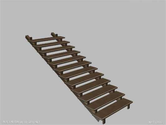 木梯3dmax（木梯子制作方法尺寸）